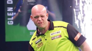 Michael van Gerwen onherkenbaar: ‘Niet normaal veel afgevallen’