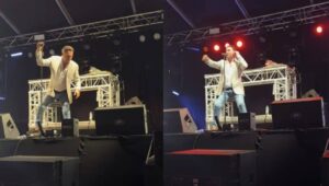 Beelden gaan rond: Tino Martin weer straalbezopen op festivalpodium