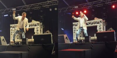 Beelden gaan rond: Tino Martin weer straalbezopen op festivalpodium