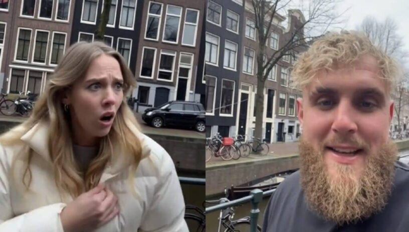 Jutta Leerdam woedend: Jake Paul duikt op met blondine in Amsterdam Jutta Leerdam woedend: Jake Paul duikt op met blondine in Amsterdam