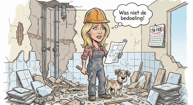 Zorgen om Bridget Maasland: Woont ze straks in een bouwval met torenhoge schulden