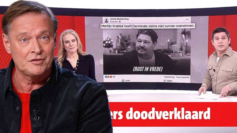 Kijkers in shock door harteloze doodverklaring Martijn Krabbé bij Editie NL