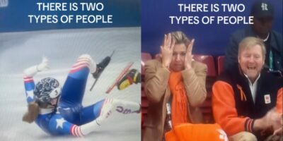 Willem-Alexander lacht zich rot om vallende vrouw terwijl Máxima zich kapot schaamt