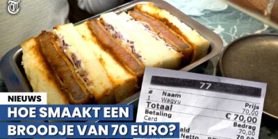 Waanzin in Amsterdam: 70 euro voor een ordinaire boterham