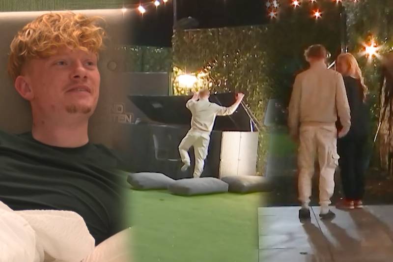 Intieme beelden uit De Bondgenoten: Hitsig koppel doet het in de tuin