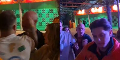 Video: Michael van Gerwen krijgt keihard klap in gezicht tijdens Koningsdag