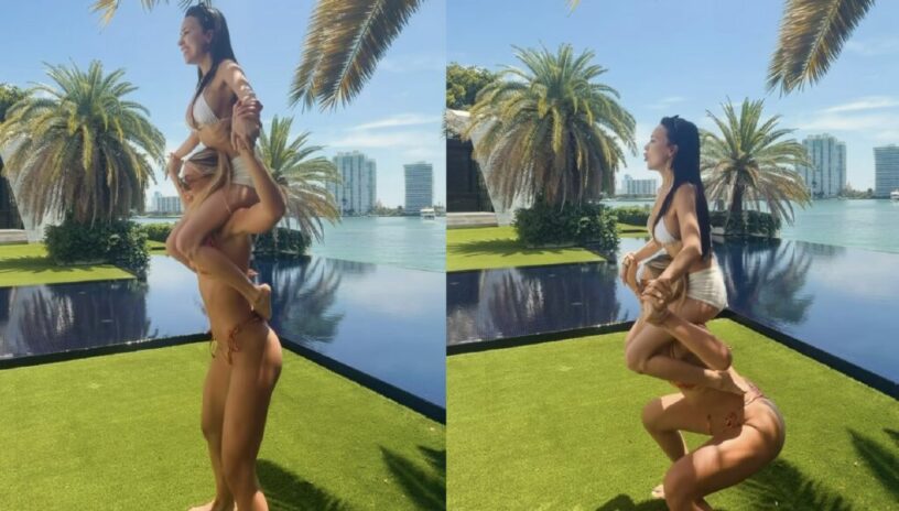 Jutta Leerdam laat monden openvallen met gewaagde fitnessstunt in bikini