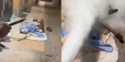 Beelden uit Ceuta: migranten met brandblusser uit hun slaap gewekt